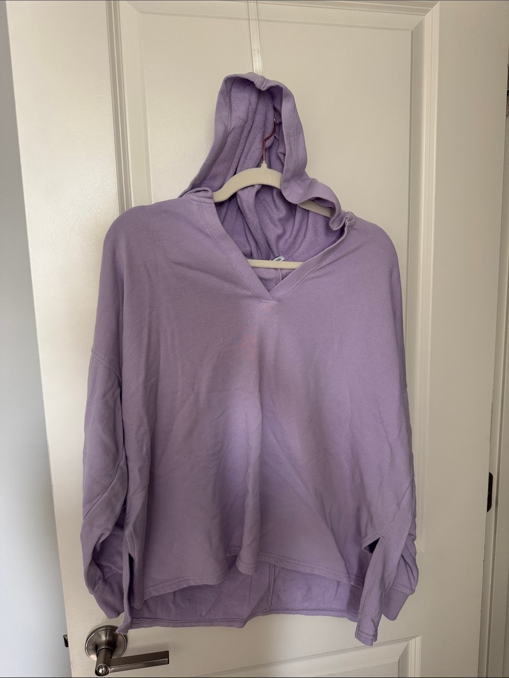 Old Navy Lavender V-Neck Hooded Pullover